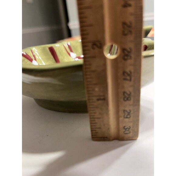 Pottery Barn Seasons Greetings Christmas Tree Candy Nut Bowl Dish Set Of 4 - Picture 9 of 16